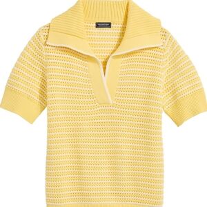 NWT Vineyard Vines Sunny Yellow Polo Sweater